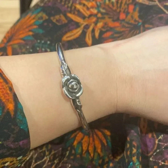 Vintage Handmade 925 Stamp Bracelet for Women Couples New - Picture 7 of 8